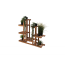 Viacposchodový drevený stojan na kvety, palisander, 95x116x25 cm