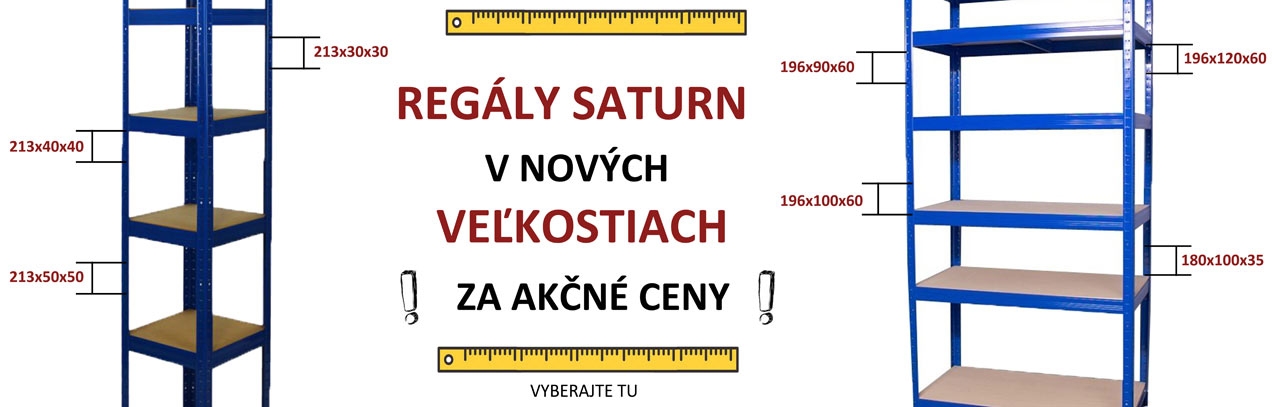 Kovové regály Saturn